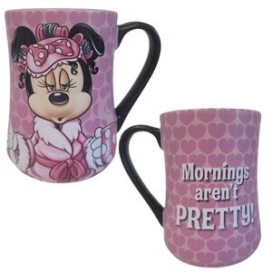 Disney Parks exclusive Minnie Mouse "Mornings Aren't Pretty” Ceramic Mug